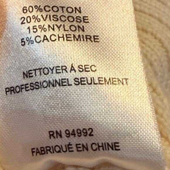 JONATHAN SIMKHAI Andi Mixed-Knit Cotton Peplum Jacket in Stone EUC Size XS - Picture 9 of 10